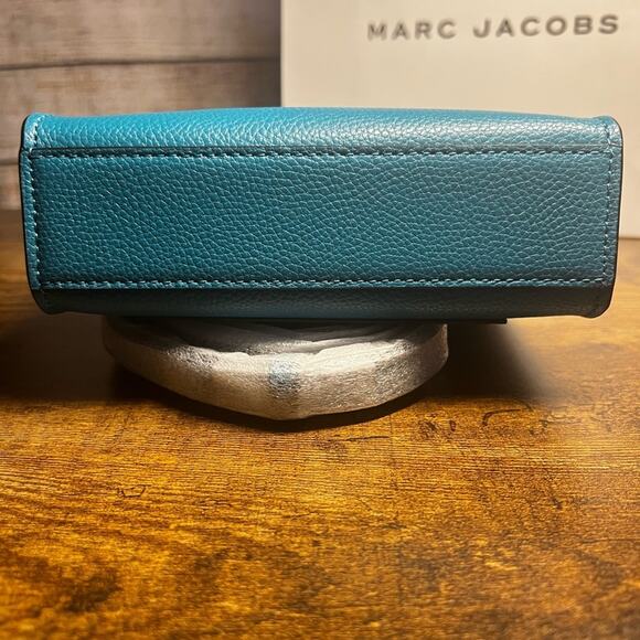 Marc Jacob’s Micro Mini Grind Leather Tote - Harbor Blue - Picture 7 of 8